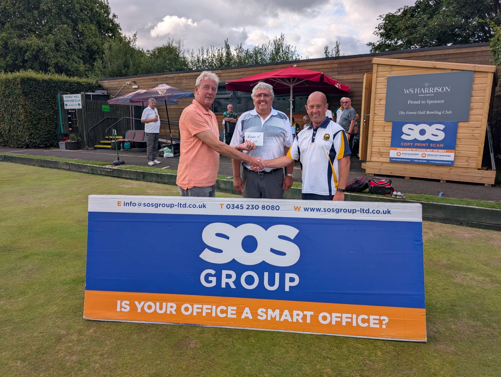 The SOS Group Forest Hall Open Pairs 3 Wood Open Bowls Competition took place on Sunday, August 3rd
