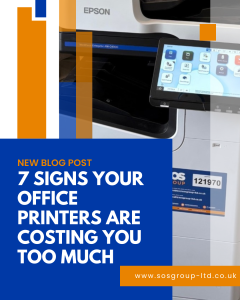 SOS Group A smart printer -7 Signs Your Office Printers Are Costing You Too Much
